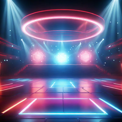 P2.3 Alquiler de pantalla de suelo LED con alta relación de contraste y escala de gris de 14-20 bits para su evento