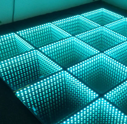 128×128 Resolución del gabinete pantalla de piso LED con tecnología de procesamiento de color de 16 bits