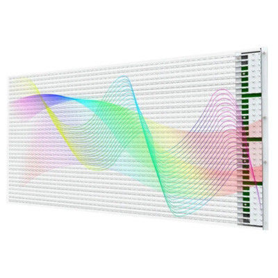 Pantalla LED transparente del 90% con frecuencia de actualización de 3840 Hz para instalaciones de vidrio